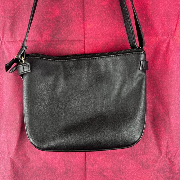 A.N.A NEW APROACH WOMEN SHOULDER SMALL BAG WITH ADJUSTABLE STRAP, BLACK - Picture 4 of 12